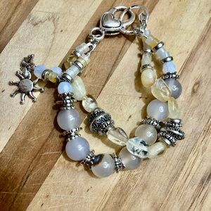 Semiprecious gemstone bracelet